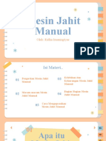 Mesin Jahit Manual (Teknologi Menjahit Kelas X)