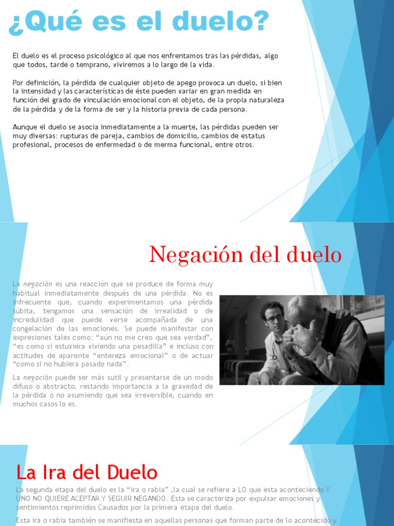 Etapas del duelo y su superación | PDF | Dolor | Ira