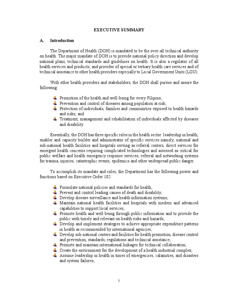 DOH Financial Overview and Mandates | PDF | Audit | Health Care