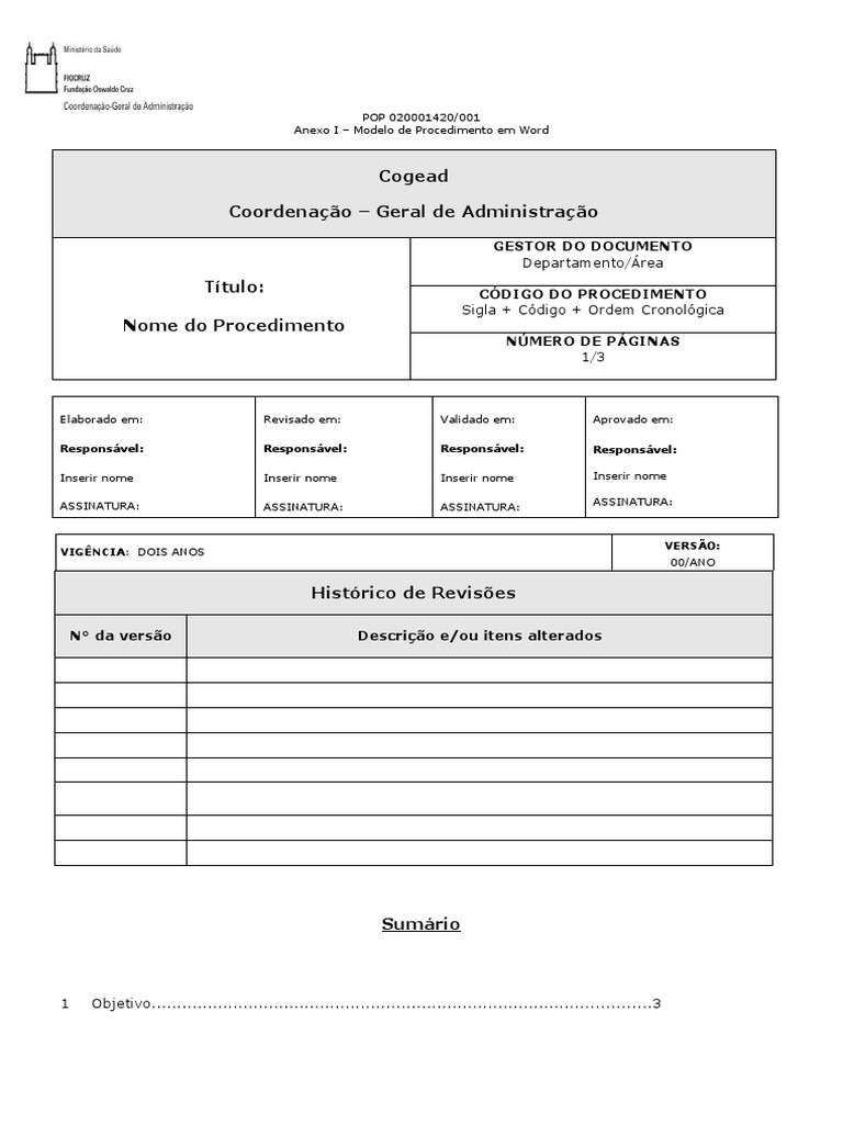 Modelo de POP em Word | PDF | Informática