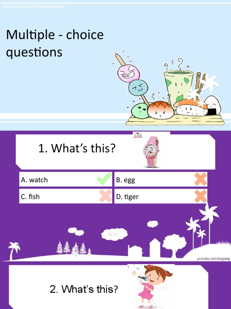 Multiple Choice Questions in Powerpoint | PDF