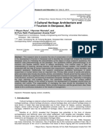 Conservation of Cultural Heritage Architecture and Development of Tourism in Denpasar, Bali