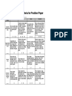 Rubric2 Position Paper