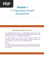 Module 1 - 1.5. Operating Systems Introduction