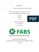 Report on Management internship- F20016