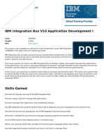 IBM Integration Bus V10 Application Development I: View Online