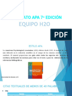 Presentación Equipo H2O APA