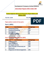 OGDCL Trainee Engineer Electrical-Electronics Paper Patter - Amp Syllabus 2021