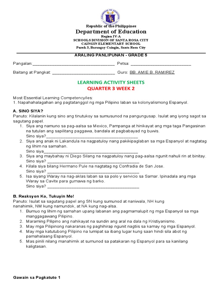 Activity-Sheet-in-AP 5 Q3 W2 | PDF