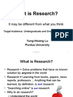 What Is Research?: It May Be Different From What You Think