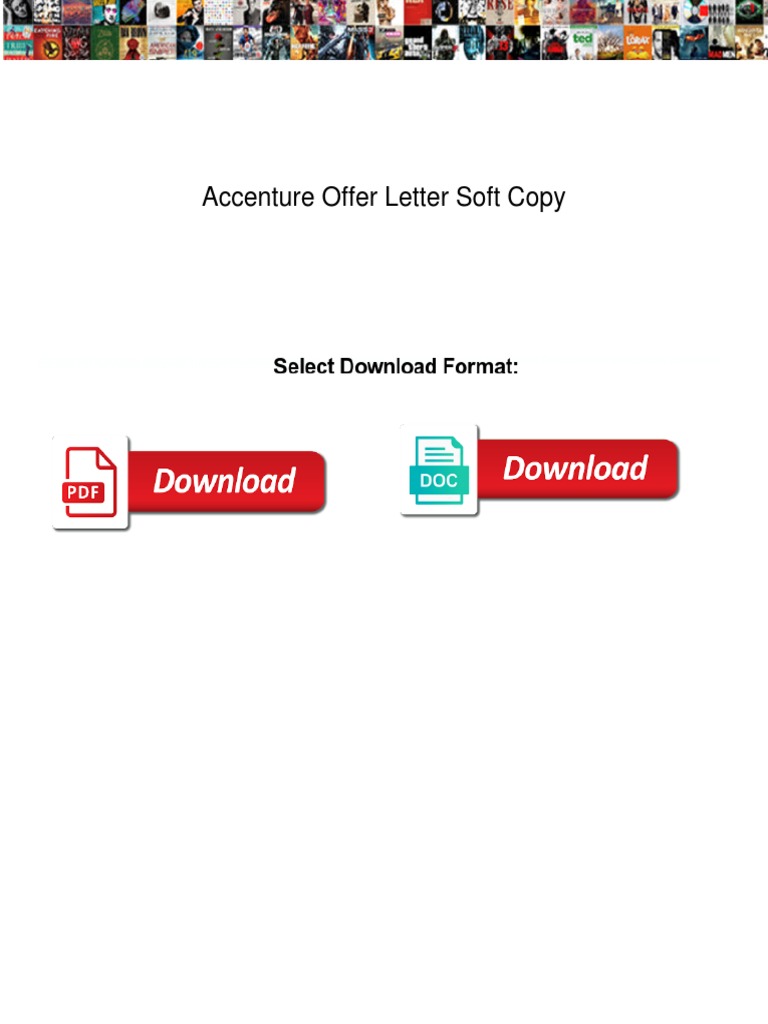 Accenture Offer Letter Soft Copy Guide | PDF | Recruitment | Accenture