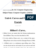 Unit-6: Curves and Fractals: Year & Branch: S.E. Computer Engineering Subject Name: Computer Graphics (210251)