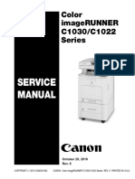 Color Imagerunner C1030/C1022 Series: Service Manual
