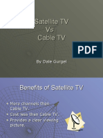 Satellite TV Vs Cable TV