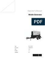 Operator's Manual: Mobile Generator