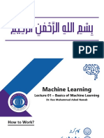 Lec 1 - Basics of Machine Learning