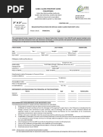 Subic-Clark Investors Visa Application Form