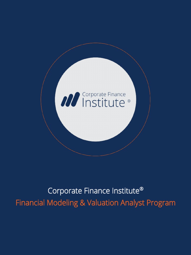 CFI Financial Modeling & Valuation Analyst Program PDF Discounted