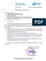 Surat Undangan Sosialisasi Kegiatan Statistik Sektoral Dinas