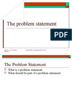 Lect 9a - The Problem Statement