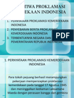 Peristiwa Proklamasi Kemerdekaan Indonesia