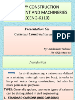 Caissons Construction Methods (CENG-6110)
