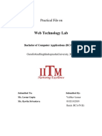 Web Technology Lab File