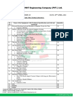 Quotation of Ceramic Testing