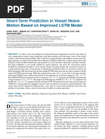 Short-Term Prediction in Vessel Heave Motion Based