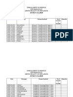 JUNE 9-21,2020: Enrollment Schedule Per Barangay (Municipality of Diplahan)