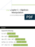 P1 Chapter 1 - Algebra