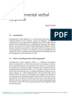 Developmental Verbal Dyspraxia: Brigid Mcneill