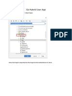 Go Hybrid User App: Step 1:-File Open Project Select Project