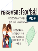 Green and Peach Face Masks Events and Special Interest Presentation