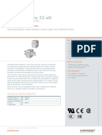 DS Semiconductor Protection Square Body Fuses Protistor Size 33 Ar 450 To 690VAC IEC 700VAC UL EN