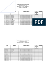 Enrollment Schedule Per Barangay (Municipality of Buug) : Date Barangay Persons Involved No - of Learner S Enroled Remarks