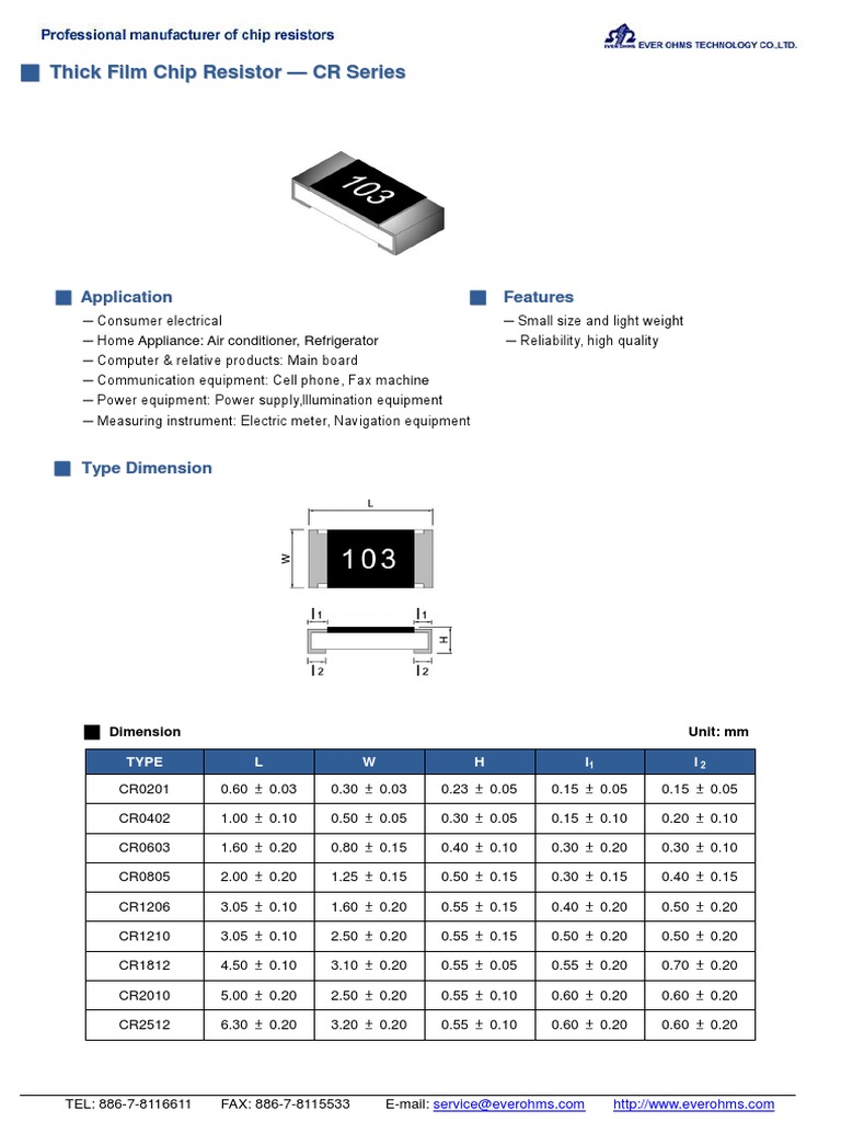 Ever Ohms Tech CR2512J8K2E04 - C428971 | PDF | Resistor | Electrical ...