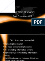Marketing Research: Exam Preparation MCQ