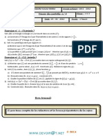 Devoir de Contrôle N°4 - Math - 2ème Sciences (2011-2012) MR Maatallah