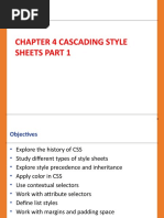 Chapter 4 Cascading Style Sheets Part 1