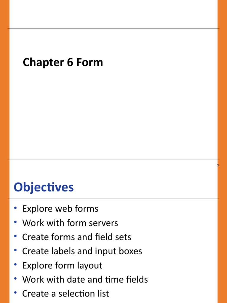 Chapter 6 FORM | PDF | World Wide Web | Internet & Web