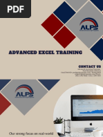 Brochure Advanced Excel Training