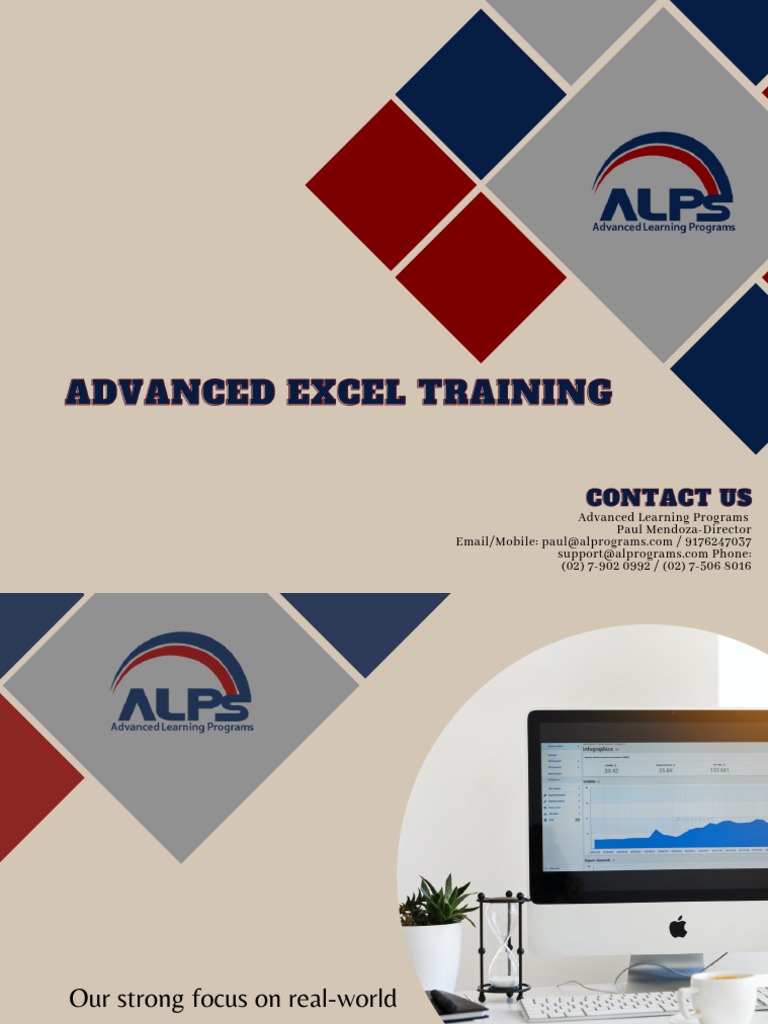 Brochure Advanced Excel Training | PDF | Microsoft Excel | Databases