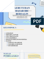 Kebutuhan Dasa Ibu Bersalin Kel.3