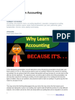 Section 3.0 Why Learn Accounting