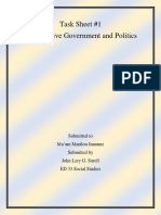 Surell John Lery Task Sheet 1 Comparative Government and Politics