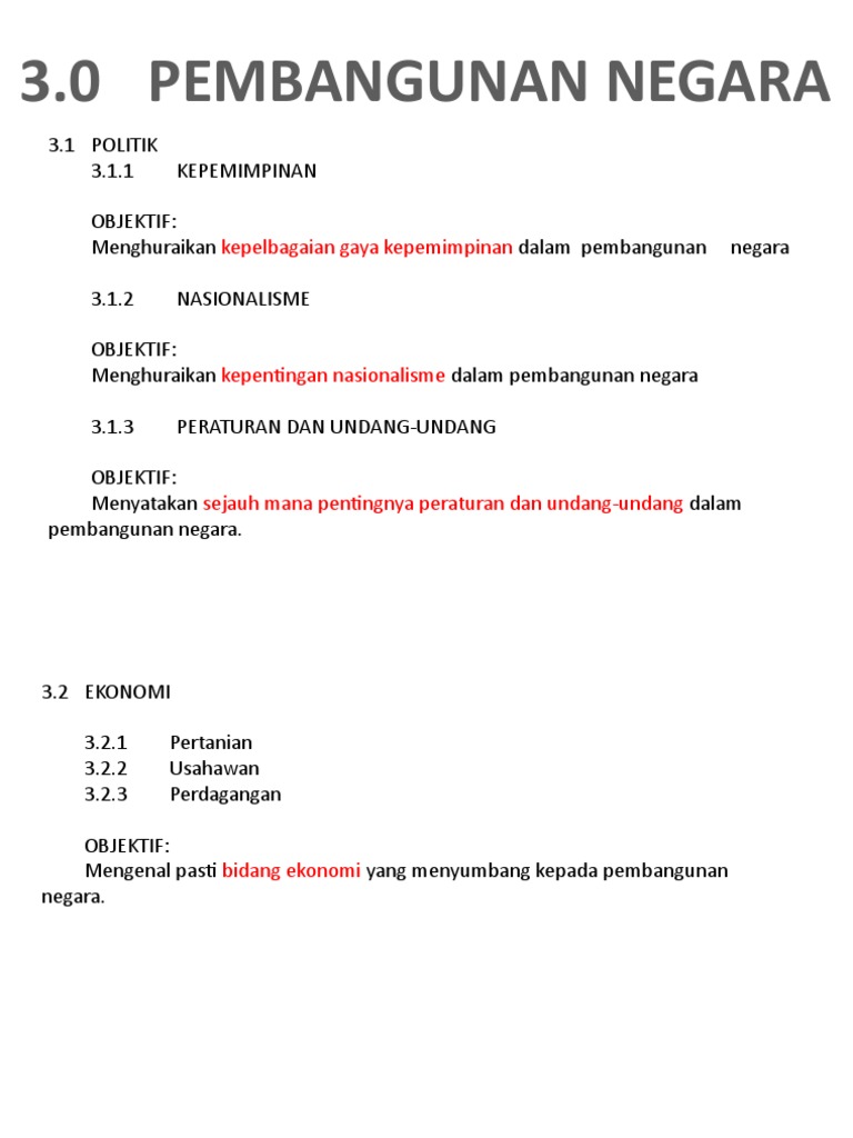 Nota Pembangunan Negara Pdf