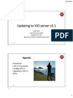 Updating To VIO Server v3.1: Agenda