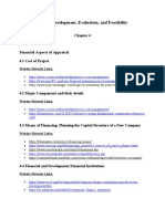 Project Development, Evaluation and Feasibility - Chapter 4