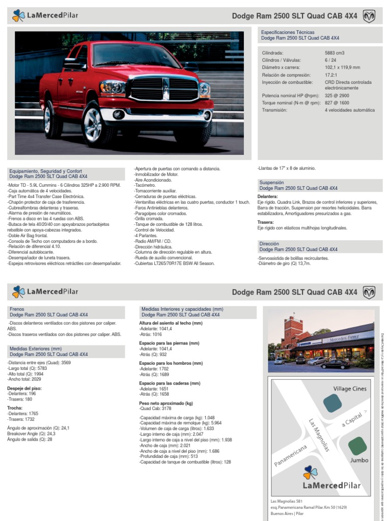 Ficha_tecnica_Ram Tracción en las cuatro ruedas Suspensión (Vehículo)